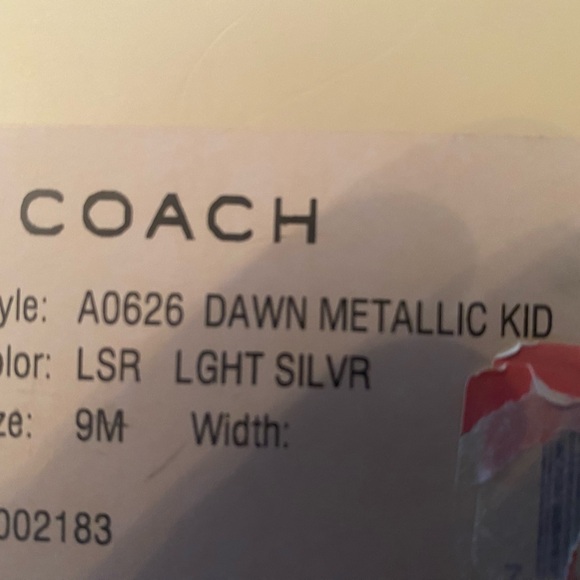 Coach silver sandal size 9 New - Picture 4 of 5